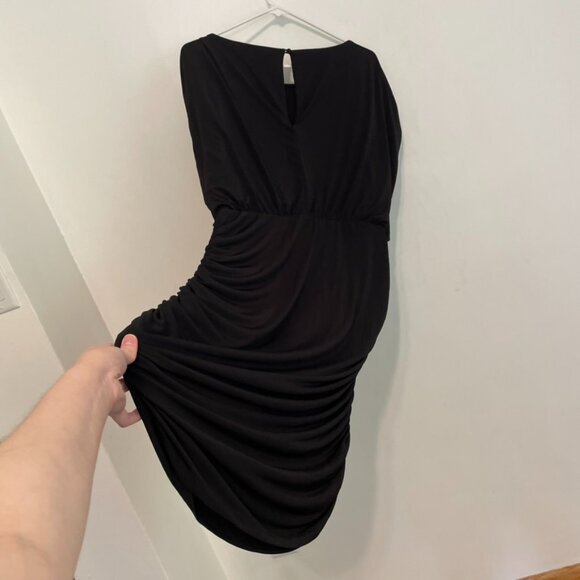 TORRID 2 Plus Size Mini Studio Knit Ruched Dress Black Blouson Sheath Sexy Party - Picture 15 of 15
